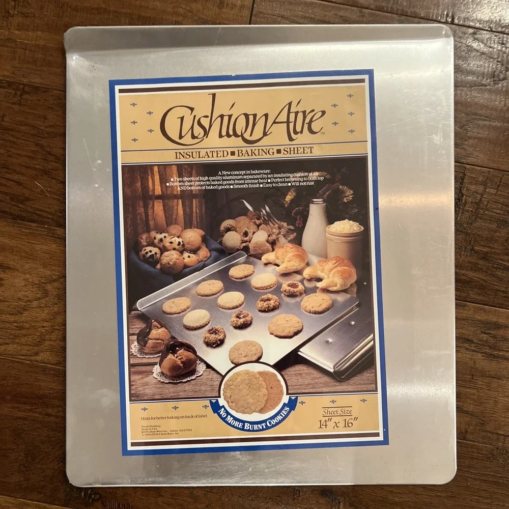 NOS 1984 REMA Bake Ware Cushion Aire insulated Baking Sheet Tray 14